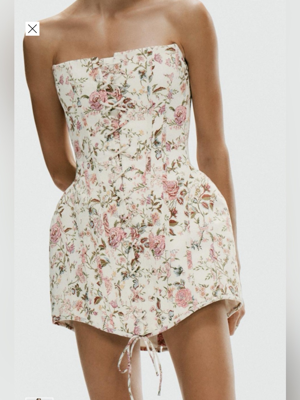 ISO Zara corset floral dress